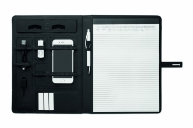 Logotrade reklaamtoote foto: A4 mapp koos juhtmevaba laadijaga 5W